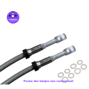 Frein - Durite aviation - Avant - CB250G - Avec durite Acier