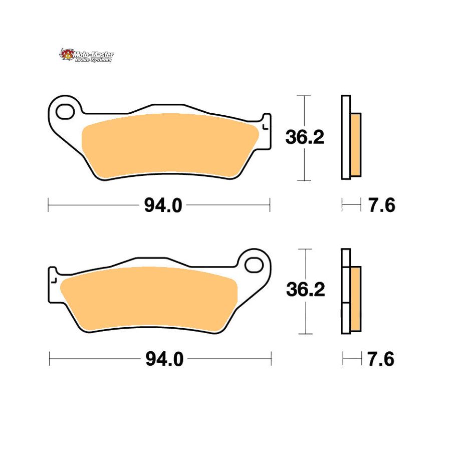 Frein - Plaquette - Avant - Motomaster - TT600, ...