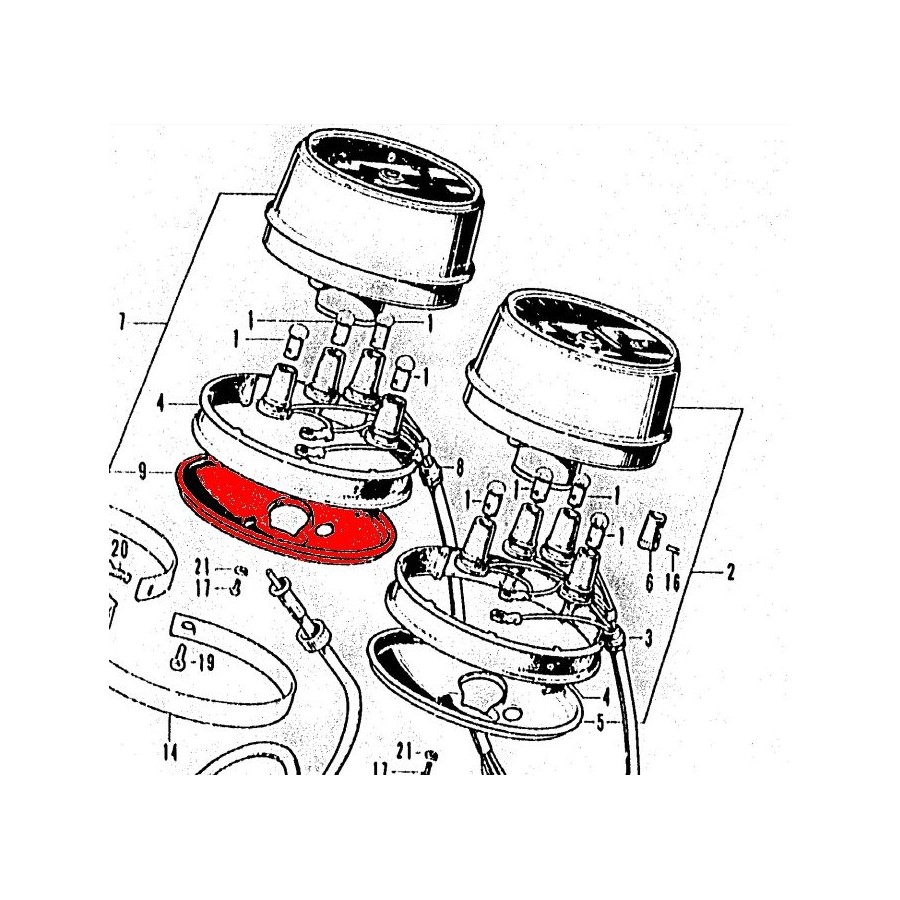 Service Moto Pieces|Cale Pied - Avant - caoutchouc - 50661-110-000 - CB100K - CB125S - CB175K - CB250K - CB350K - CB750K - CB750K0|Cale Pied - Selecteur|4,99 €