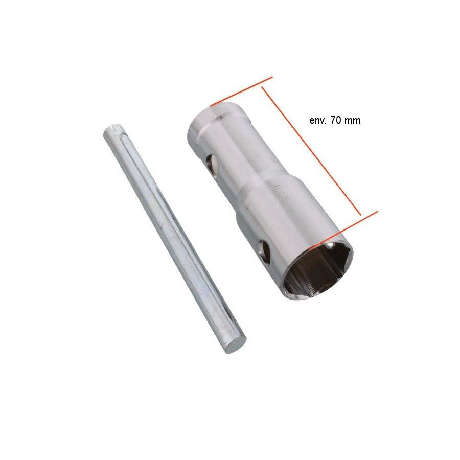 Bougie - clef a bougie - Hexa - 18 - 21mm - lg 70 mm