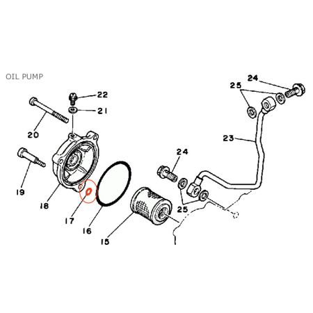 Moteur - Joint de filtre a Huile - 93210-07135 - ø .... 
