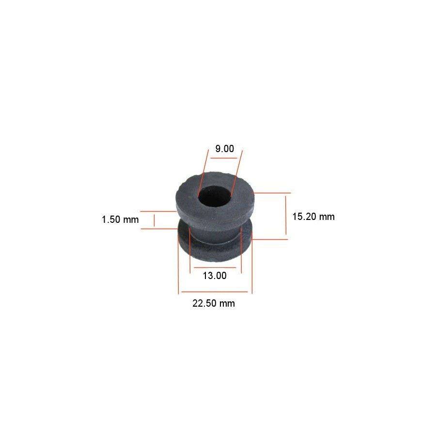 Silent-Bloc - rond - ø 9.00 x15.20 x22.5 mm - Ht 1.50