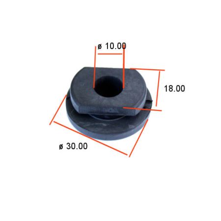 Silent-Bloc - rond - ø 12.00 x11.00 x23.5 mm - Ht 3.00