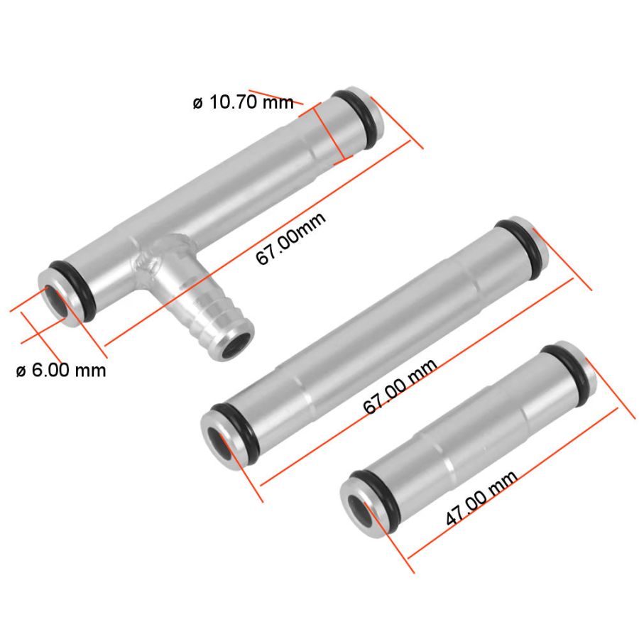 Carburateur - Té de liaison - (x3) - VF750 C/S/F - VF1000F - VF1100C