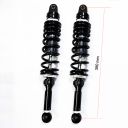 Amortisseur - 390 mm - Noir - Oeillet ø 10mm - oeillet ø 12mm