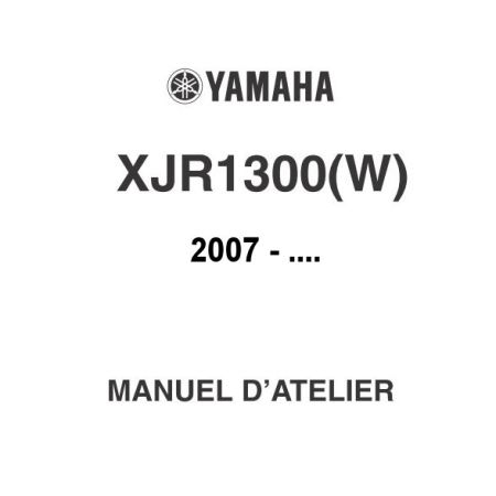 Manuel Atelier - Service Manual - YAMAHA  XJR 1300 (2007-... ),  Version PDF 