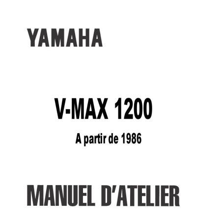 Manuel Atelier - YAMAHAV-Max 1200 (1986-... ),Version PDF 