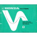 Liste de pieces - Parts List - XLV750 - Version - informatique - Format PDF