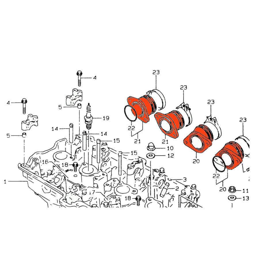 Pipe admission - x4 - GSX600F Pipe admission - x4 - GSX600F