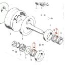 Moteur - Roulement ø 5.00 x10.00 - CB125K 