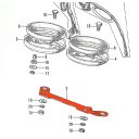 Tableau de bord - Platine de fixation compteur, compte tour, CB250, CB350