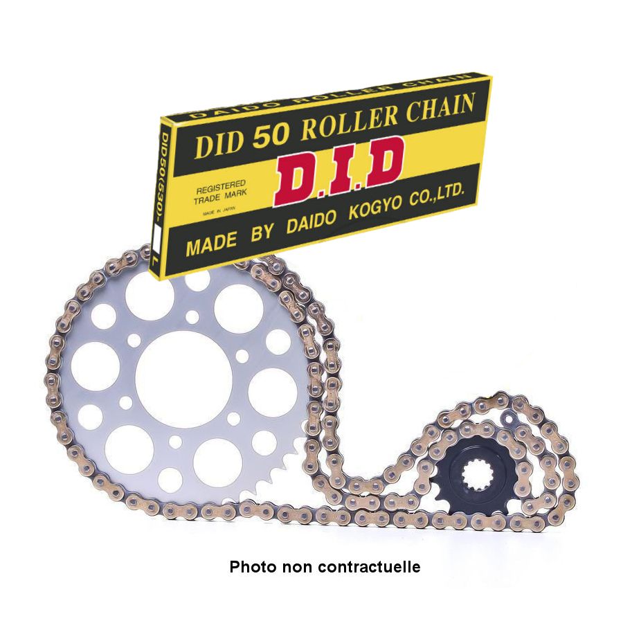Transmission - Kit chaine - a clipser - DID-NZ 530-094/16/36 - Noir - CB350K