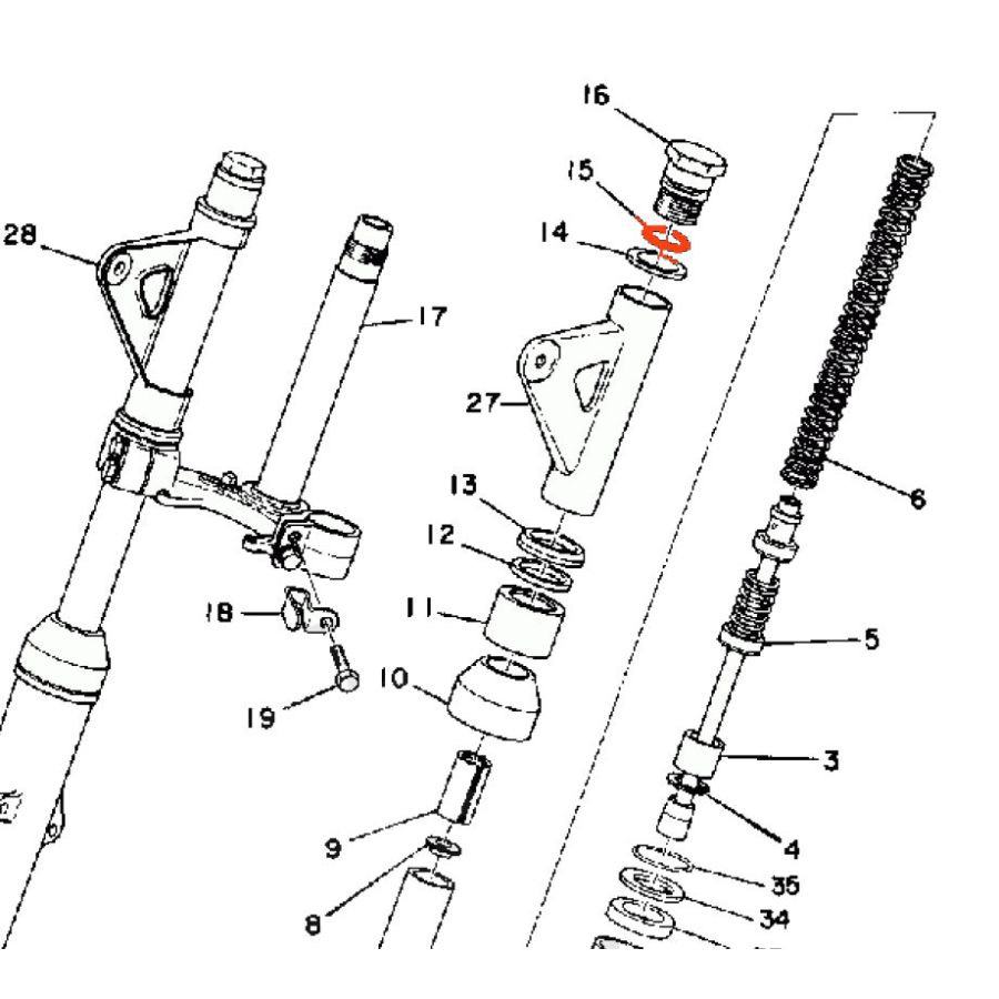 Phare - joint de support - 146-23114-00 - DT175