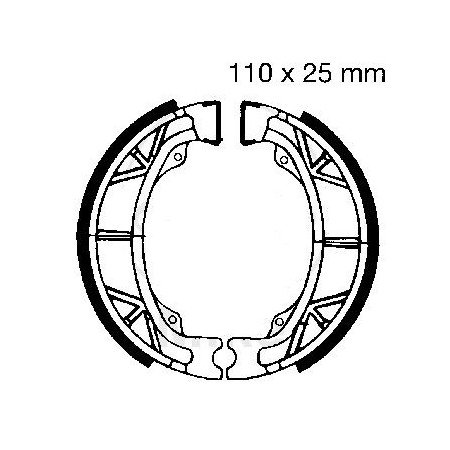 Frein - Machoire - Avant / Arriere - 110x25 - NHS-EBC - 104 - 43120-365-672