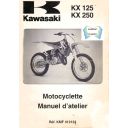 Manuel Atelier - KX125, KX250 - Edition 1999-2002 - Papier non reliée