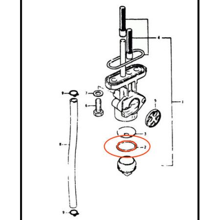 Robinet essence -  joint de robinet - ø18.50x2.00 - 44346-28070 