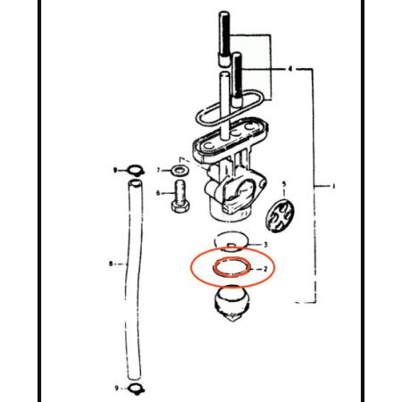 Robinet essence -joint de robinet - 44346-28070