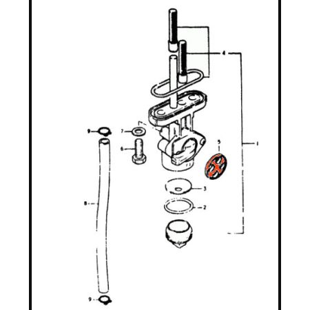 Robinet essence -joint de robinet - 44341-28070