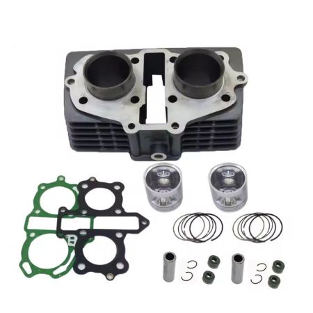 Moteur : Kit 125cm3 - bloc cylindre / Piston - ø 44mm - CB125 T - CM125C - CM125T - CA125 Rebel - CB125Td