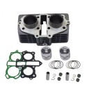 Moteur : Kit 125cm3 - bloc cylindre / Piston - ø 44mm - CB125 T - CM125C - CM125T - CA125 Rebel - CB125Td