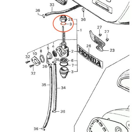 Robinet Essence - Joint plat - ø11 x16 mm