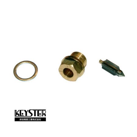 Carburateur - Siege + Pointeau - filetage M9 - passage ø2.00 - Honda-Kawasaki-Suzuki-Yamaha