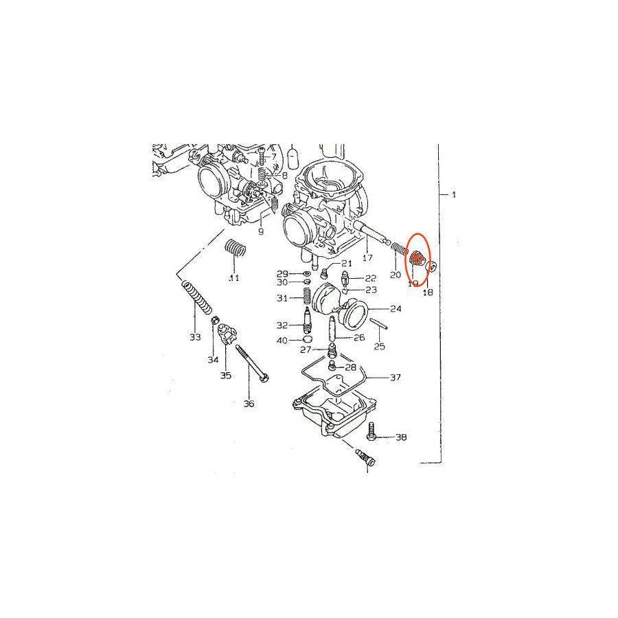 Carburateur - Vis de Starter - 13418-26E00 - GSF600 (95-00) - GSX750 (98-00)