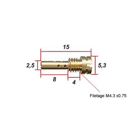 Gicleur de ralenti - ø 0.625 - Keihin N424-25
