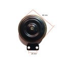 Avertisseur sonore - 6v - Klaxon - Noir/Or - ø 90mm