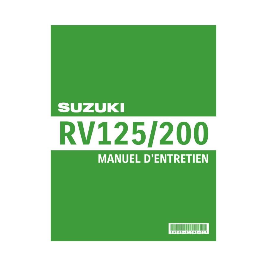Manuel Atelier - Service Manual - Suzuki RV125 - RV200 - Version PDF