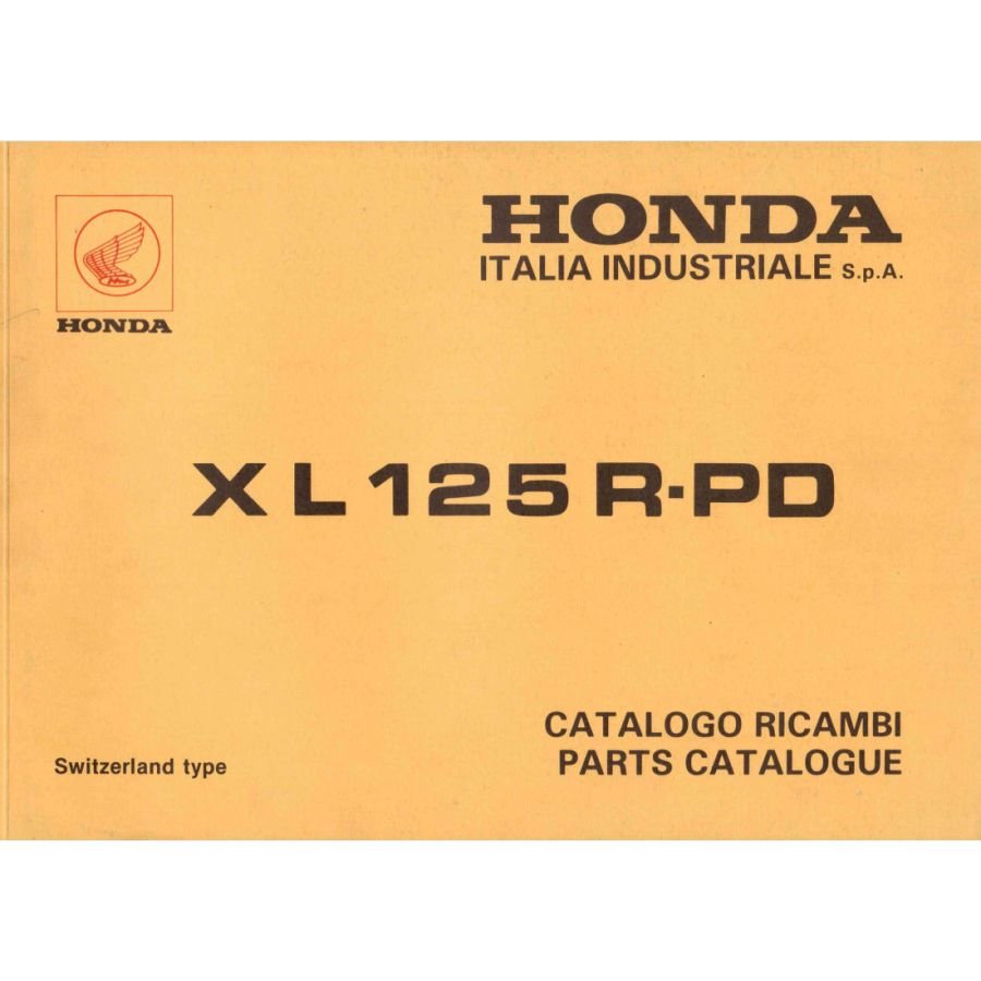 Liste de pieces - Parts List - XL125 R - Version - informatique - Format PDF