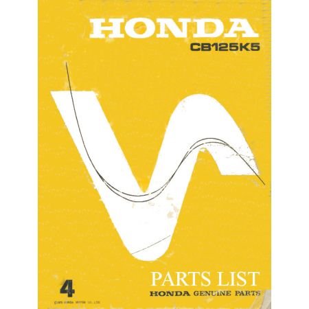 Liste de pieces - Parts List - CB125 K - Version - informatique - Format PDF