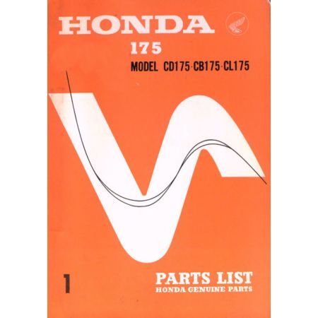 Liste de pieces - Parts List - CB175 - Version - informatique - Format PDF