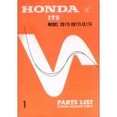 Liste de pieces - Parts List - CB175 - Version - informatique - Format PDF