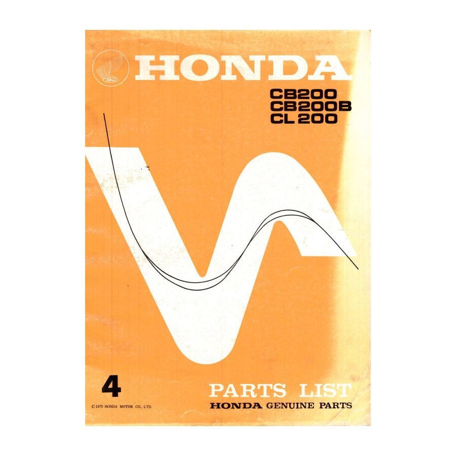 Liste de pieces - Parts List - CB200 - Version - informatique - Format PDF