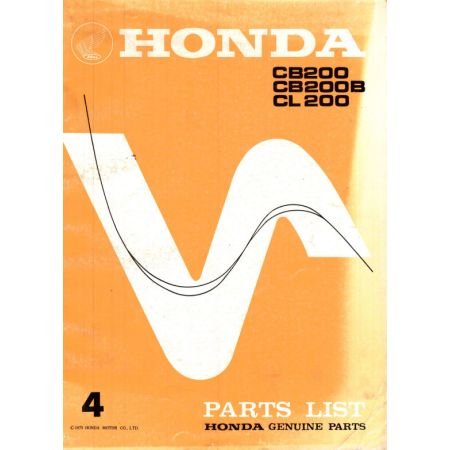 Liste de pieces - Parts List - CB200 - Version - informatique - Format PDF