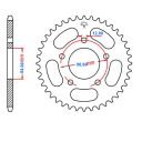 Transmission - Couronne 530 - Jante JBX - 35 dents