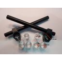 Guidon - bracelet - Reglalble - 26, 30,31, 33 mm - Noir