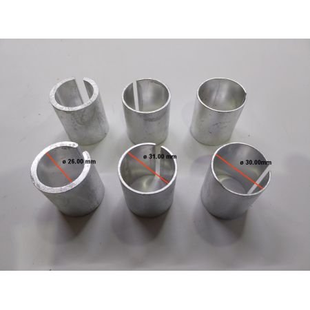 Guidon - bracelet - Reglalble - 26, 30,31, 33 mm - Noir