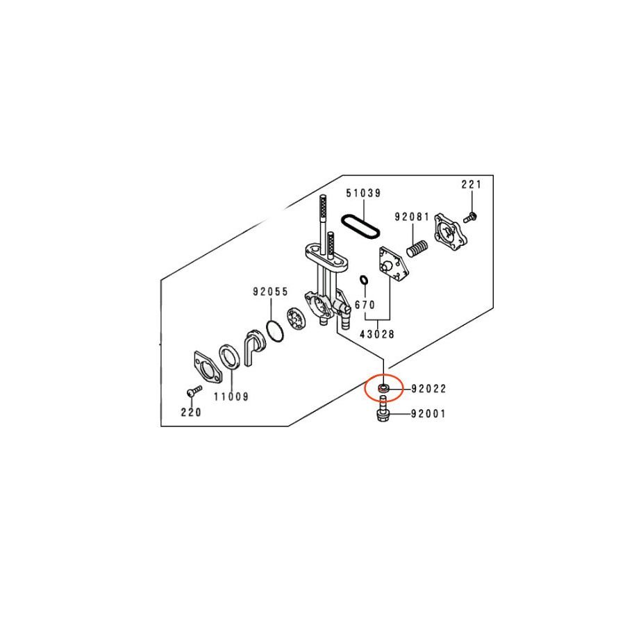 Reservoir, Robinet essence - rondelle etanche 6.2x11.0x1.5 mm - 92022-183