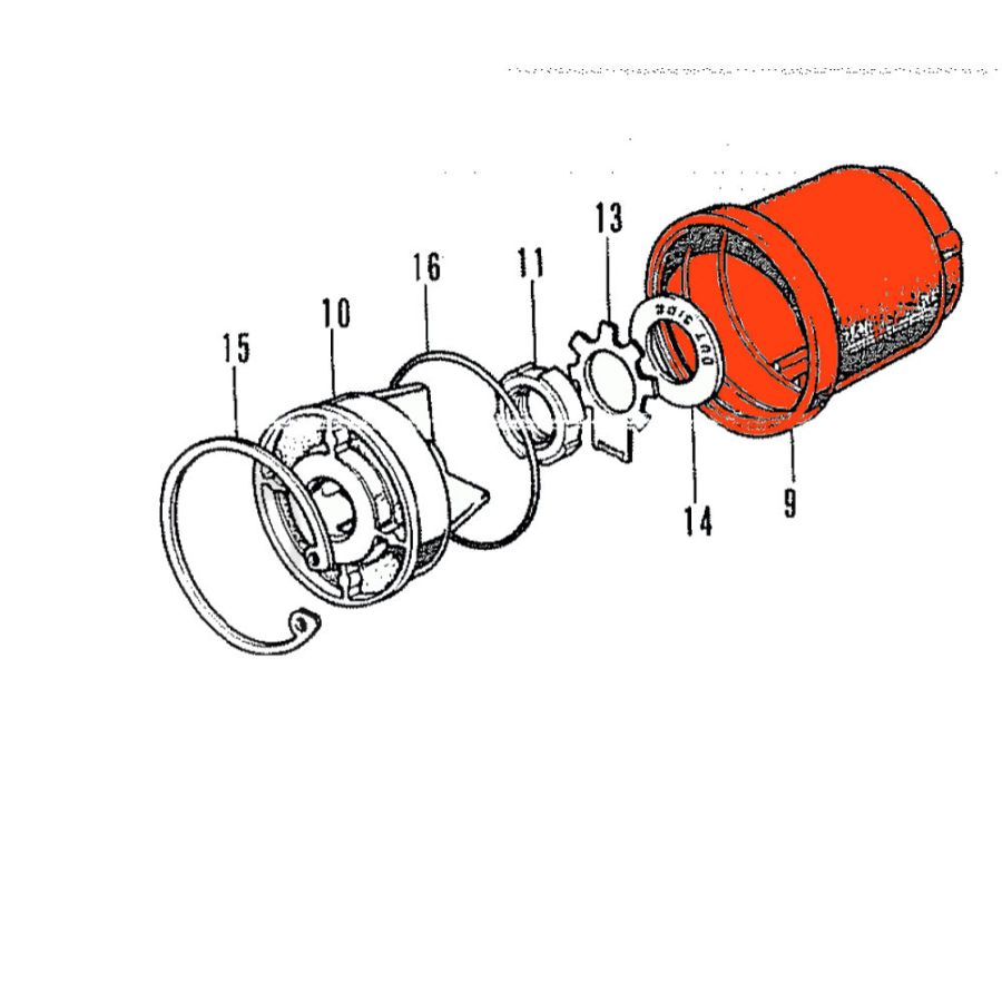 Moteur - Pompe a huile - Carter - CB250 - CB350K