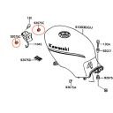 Reservoir - Silent bloc - support avant de reservoir - (x1) - 92075-1115