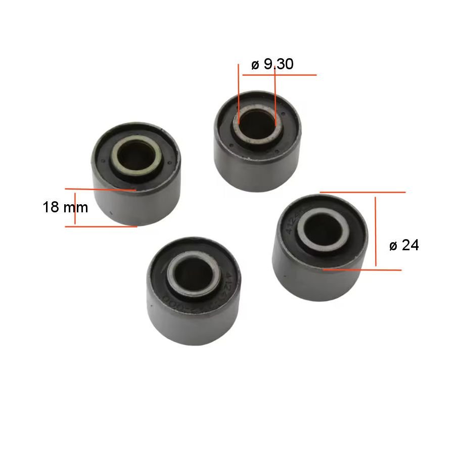 Transmission - Couronne - Silent bloc - amortisseur de couple - (x4) - 41241-222-000 - CB/SL/CG 125 J/K/S - NX125