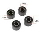 Transmission - Couronne - Silent bloc - amortisseur de couple - (x4) - CB/SL/CG 125 J/K/S - NX125