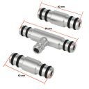 Carburateur - Raccord, tube, Té de liaison - (x3), Kawasaki - Suzuki - (KZ650 - Z900 - KZ1000 - ... - GS400 - ... -  GS1000 - ..