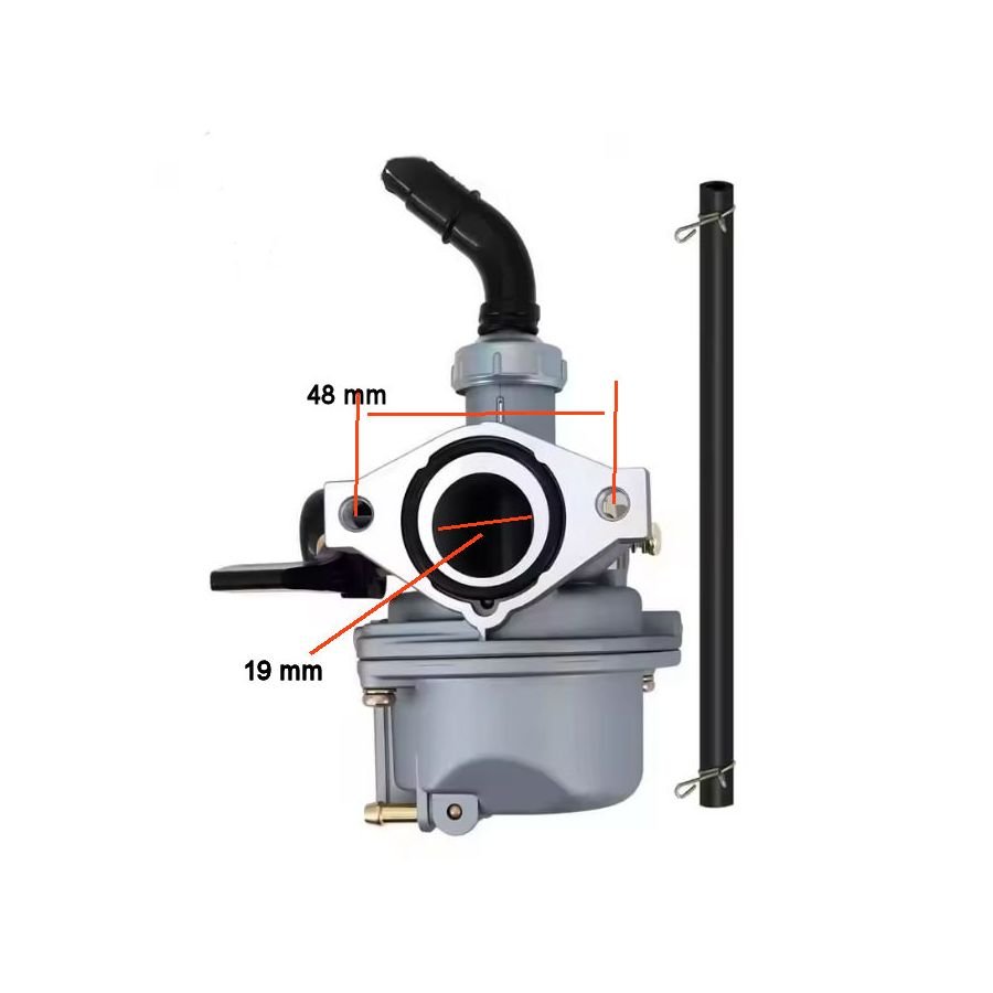 Carburateur - Complet ø 19mm - Starter manuel - (PZ19)