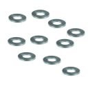 Carburateur - Rondelle plate Acier - (x10) - ø 5x10x0.50 mm - 
