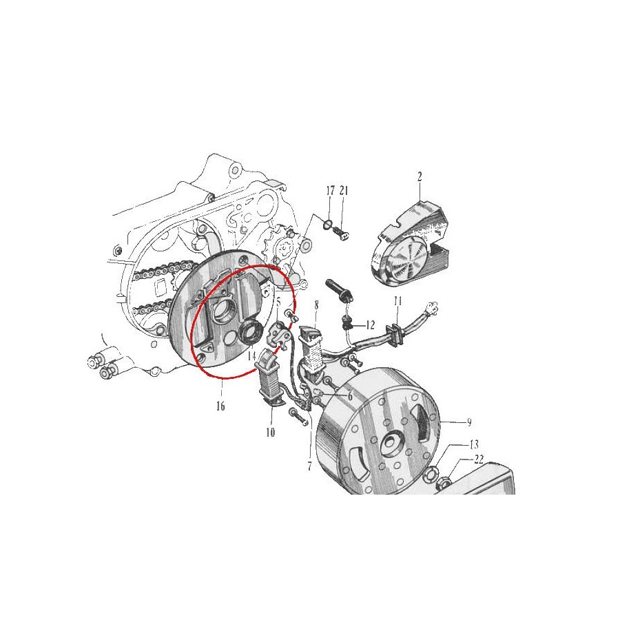 Service Moto Pieces|Moteur - joint spy  17x29x5mm|C50 La Cub|6,30 €