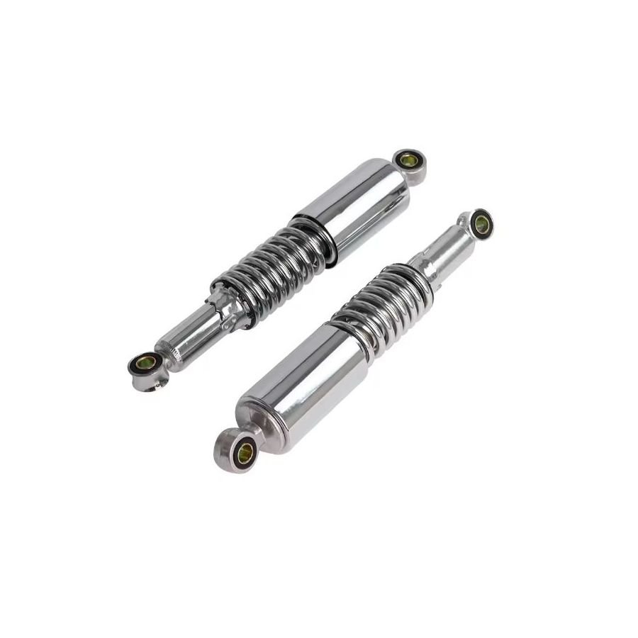 Amortisseur - 350mm - Chrome - Oeillet 12, Oeillet 12- CG125