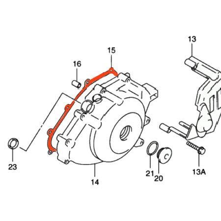 Moteur - Alternateur - joint de carter - SV650 (2002-... ), DL650